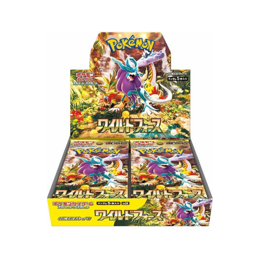 CAJA DE EXPOSICIÓN DE RECARGADORES DE POKEMON WILD FORCE SV5k SELLADA EN JAPONÉS