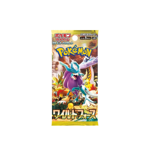 CAJA DE EXPOSICIÓN DE RECARGADORES DE POKEMON WILD FORCE SV5k SELLADA EN JAPONÉS